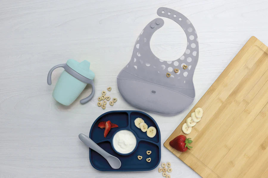 BBLUV Set Silicone Feeding Set Navy