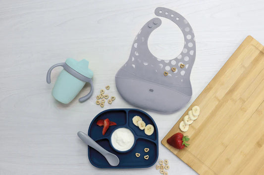 BBLUV Set Silicone Feeding Set Navy