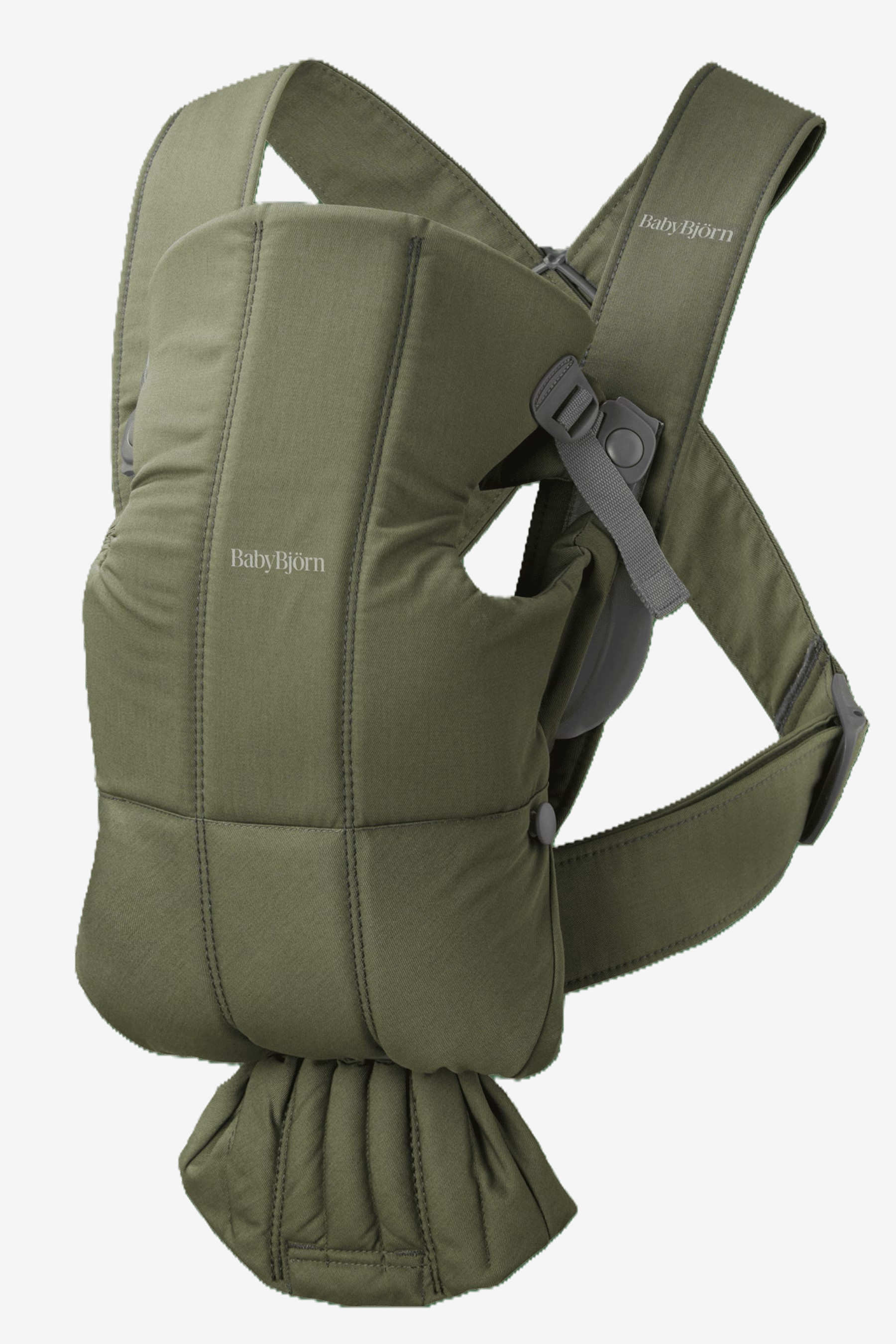 BABYBJORN BABY CARRIER MINI WOVEN-DARK GREEN