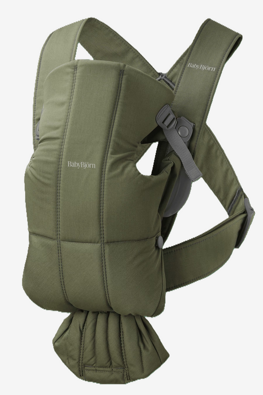 BABYBJORN BABY CARRIER MINI WOVEN-DARK GREEN