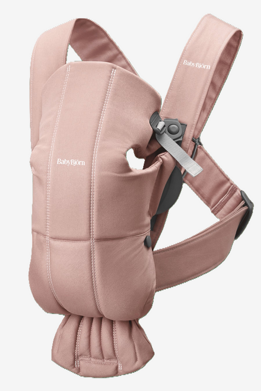 BABYBJORN BABY CARRIER MINI WOVEN DUSTY PINK
