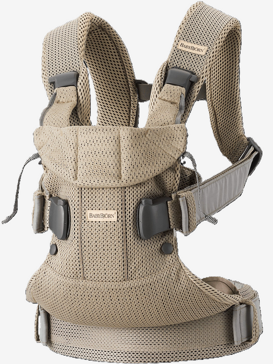 BABYBJORN BABY CARRIER ONE,AIR MESH 3D, GRAY BEIGE