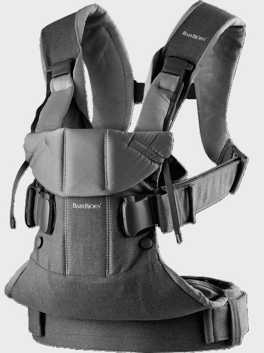 BABYBJORN BABY CARRIER ONE,COT MIX,DENIM&DARKGREY