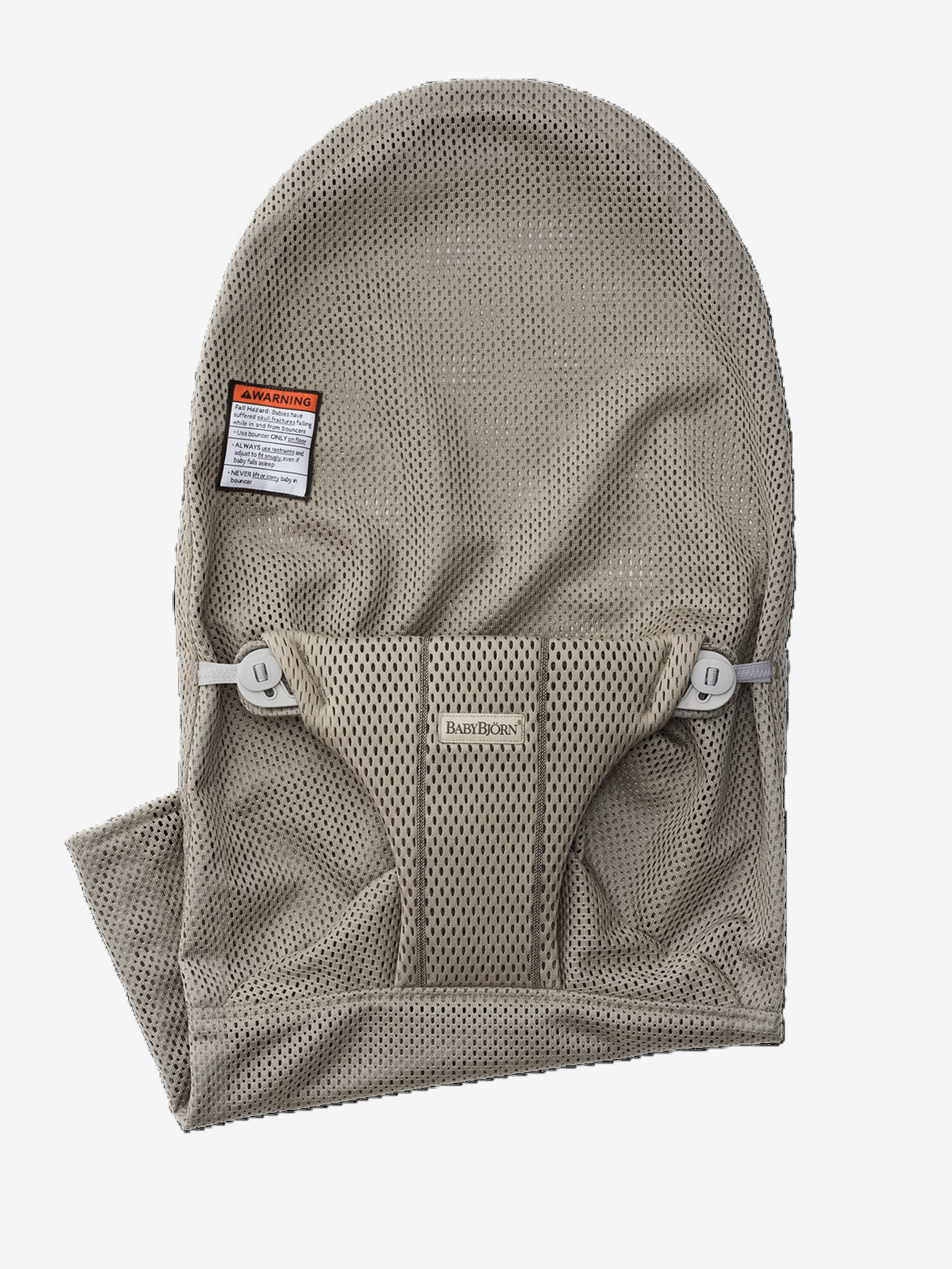 BABYBJORN BOUNCER SEAT FABRIC MESH-GRAY BEIGE