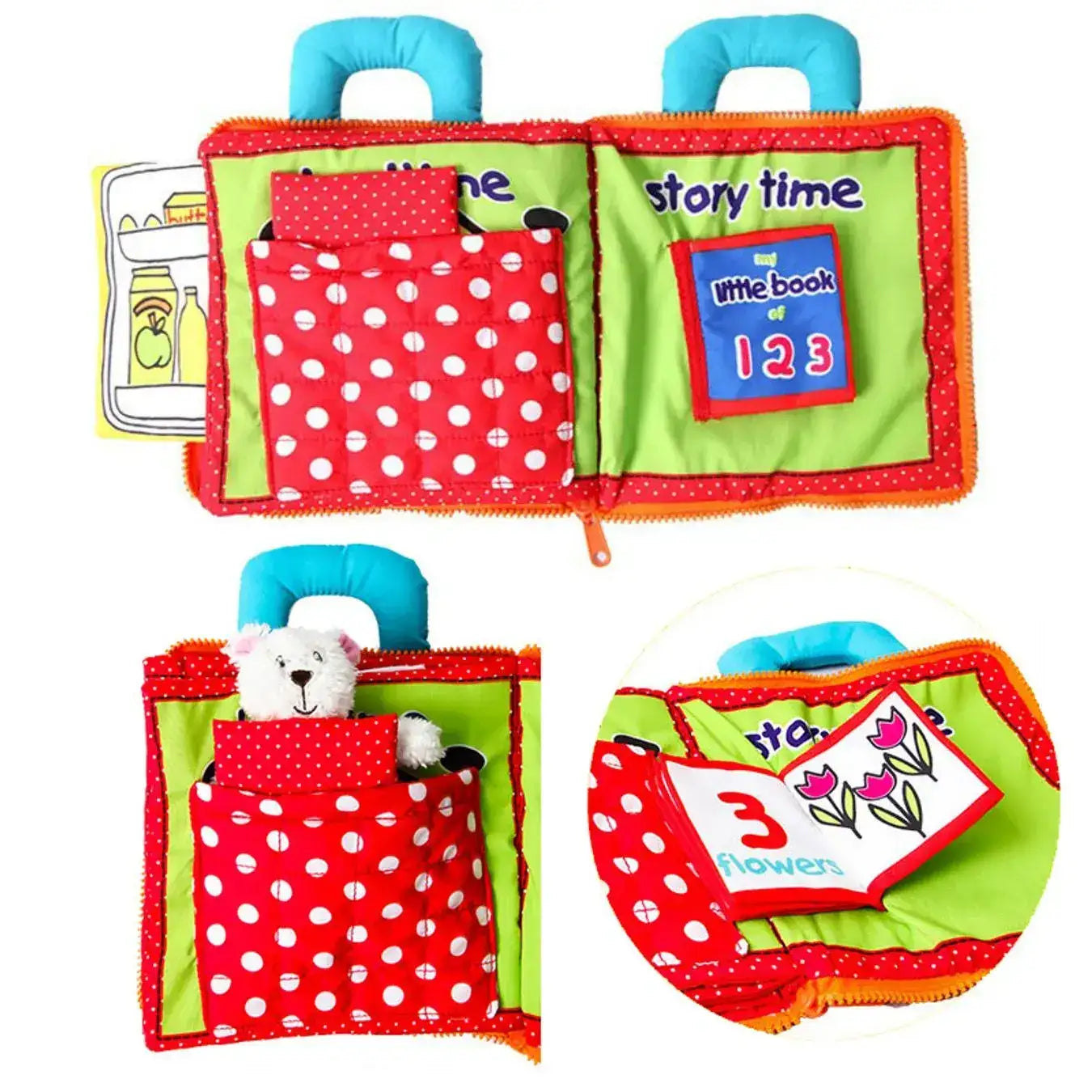 Tumama Kids - Busy Book - Bear Baby Night - Cloth Book