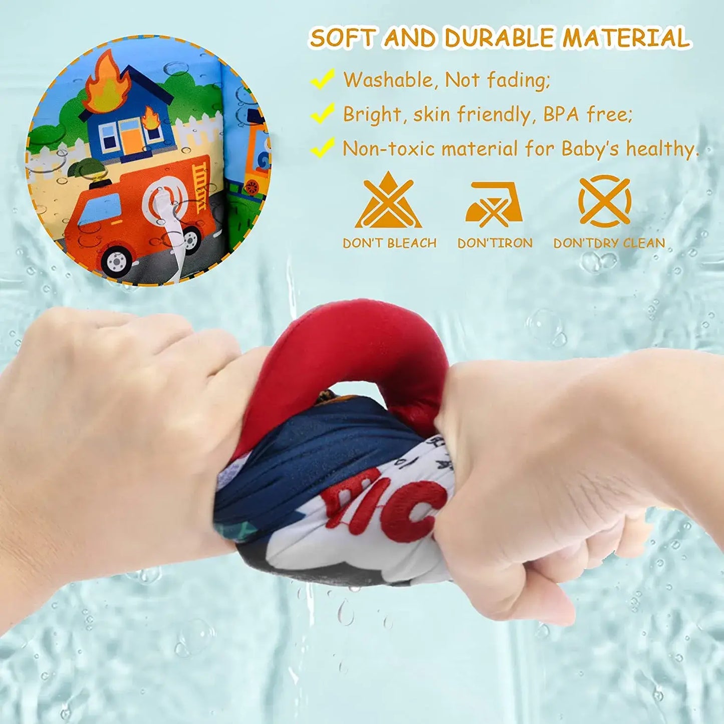 Tumama Kids - Baby Quiet Book - Vehicle Cloth Book