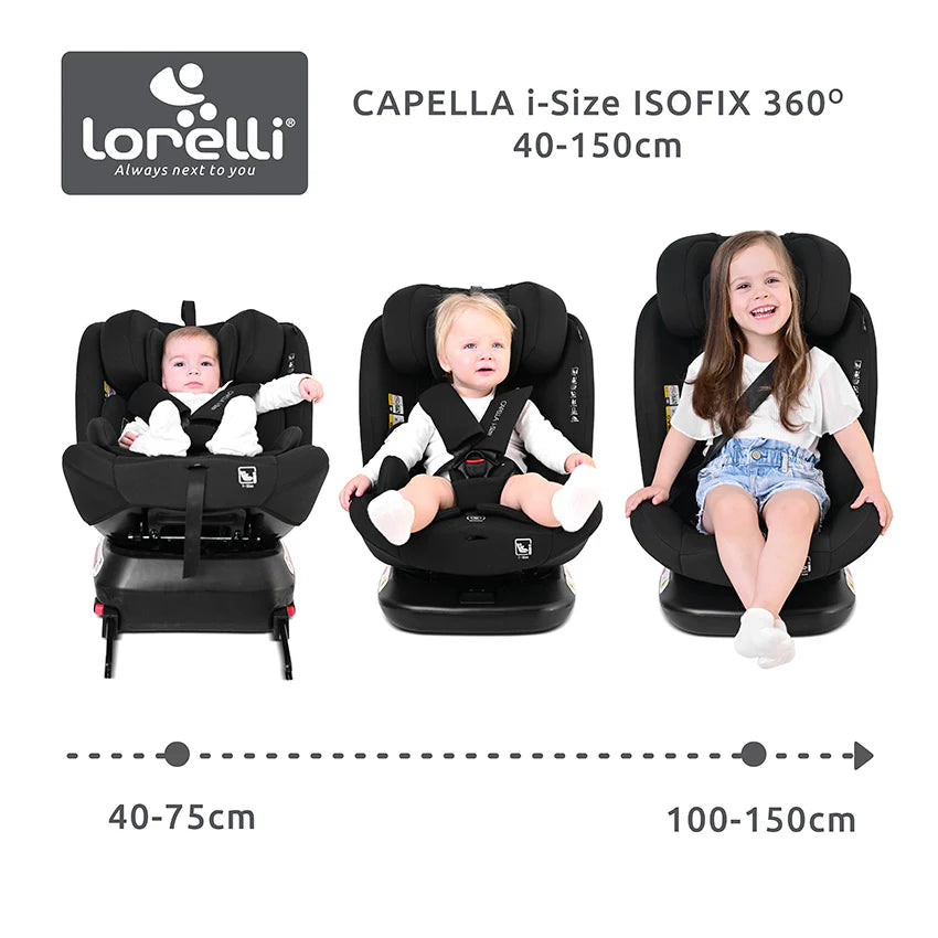 Lorelli - Capella i-size Isofix - 360 Rotation - 40-150cm