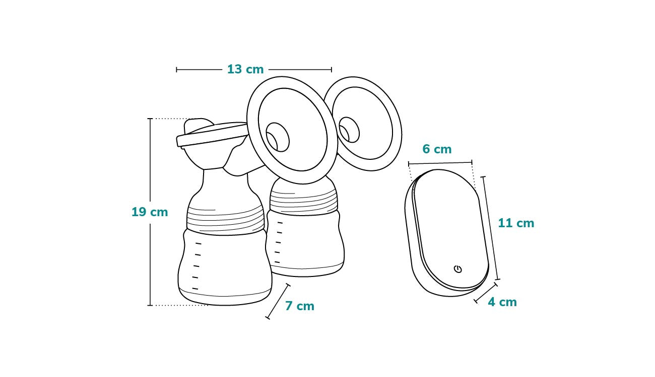 Lionelo - Twee Go Grey Stone - Breast Pump