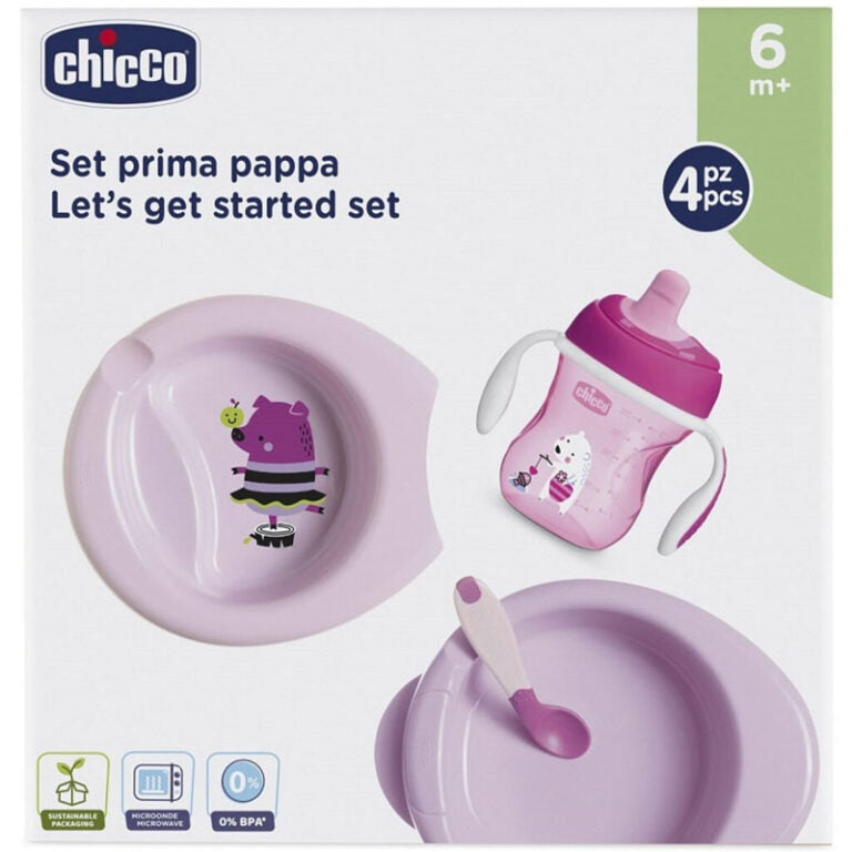 Chicco WEANING SET 6m+ -PINK-