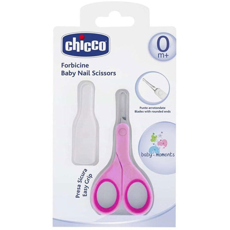 Chicco BABY NAIL SCISSORS 0m -ROSE- [65260]