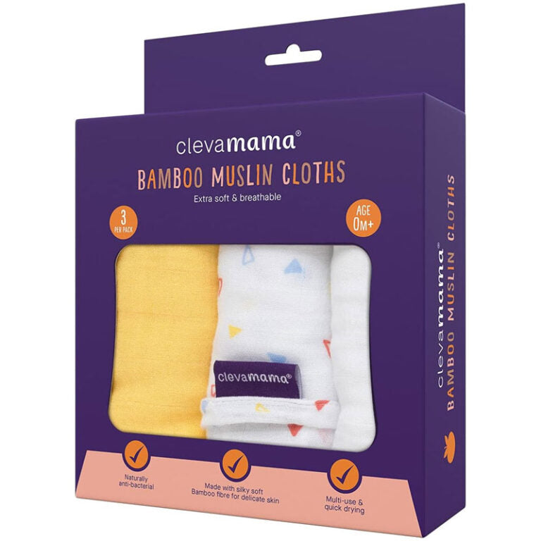 Clevamama - Muslin Cloth Set 3pcs -