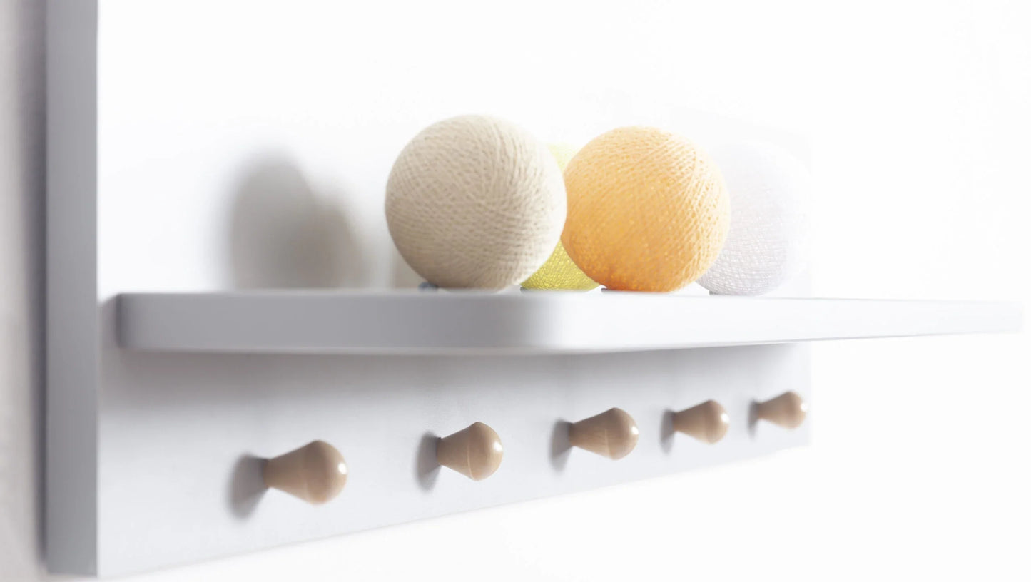 Faktum - Colette Nursery Wall Shelf Baby Room Storage Decorative Shelf - White