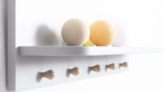 Faktum - Colette Nursery Wall Shelf Baby Room Storage Decorative Shelf - White