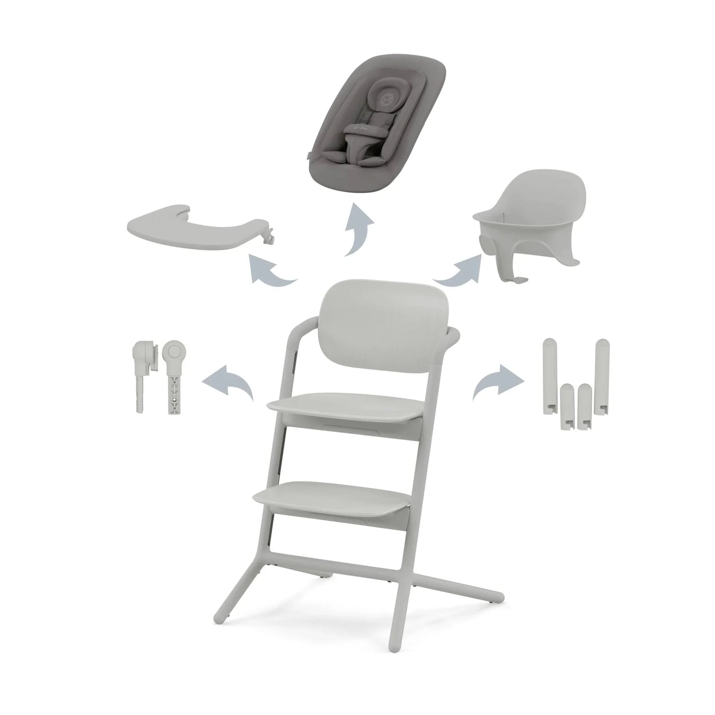 Cybex LEMO 4-in-1 Set ABTSHE/Suede Grey-mid grey PU1