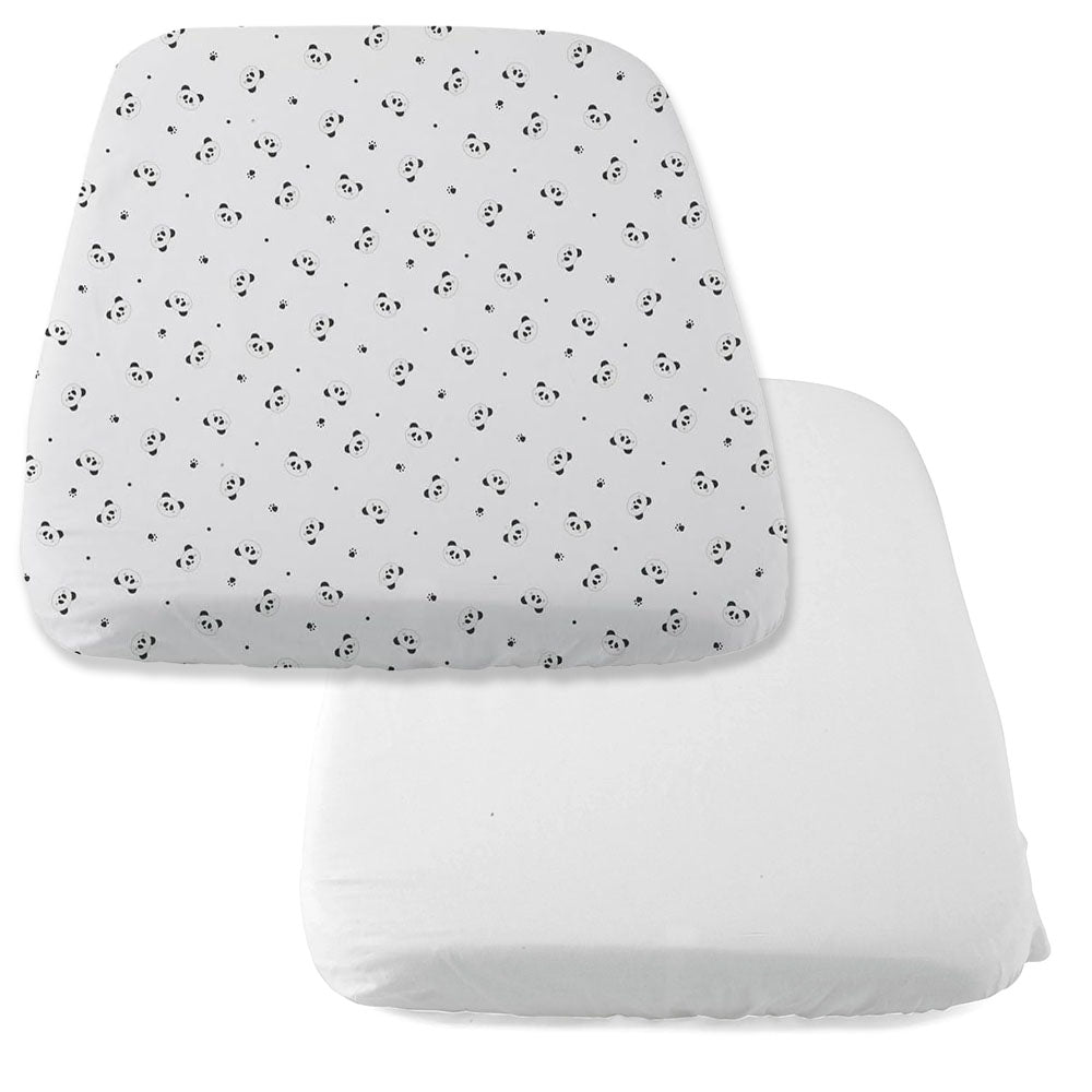 Chicco - Crib Set Sheet - 2pcs Next To Me - Panda