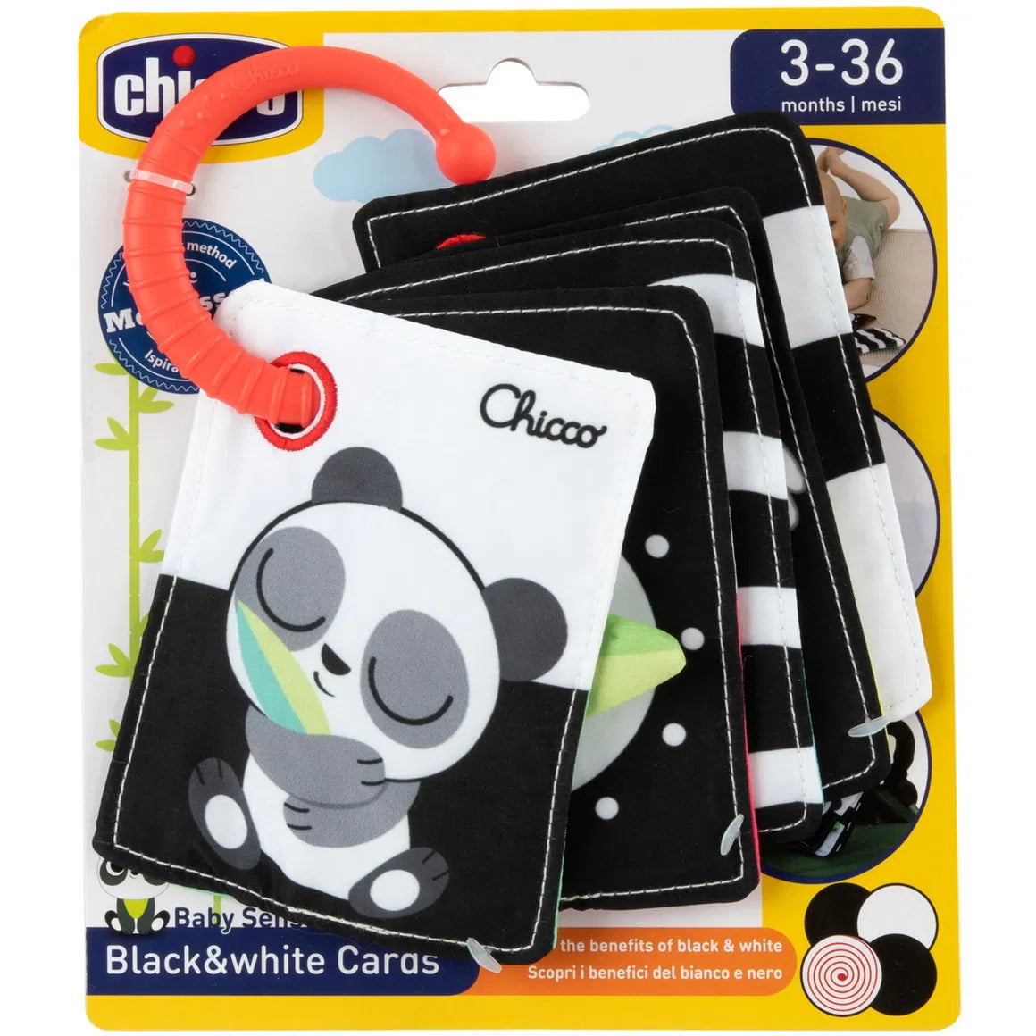 Chicco - Black And White Cards - Learning Book