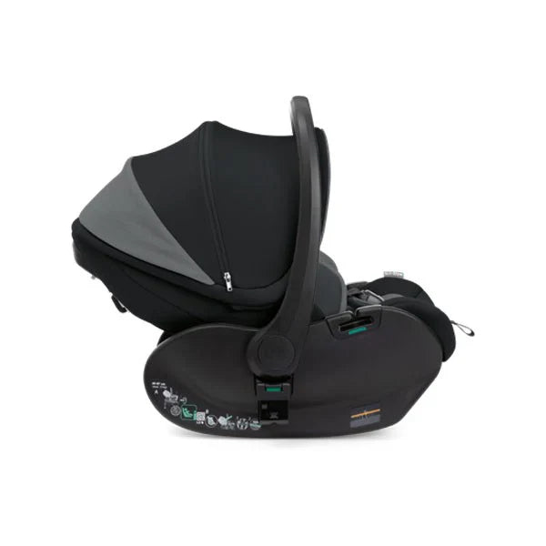 BELLAGIO STROLLER - FLEXI CARRYCOT -BLACK SATIN- /  FIRST SEAT RECLINE BLACK SATIN- / FULL 360 I-SIZE BASE