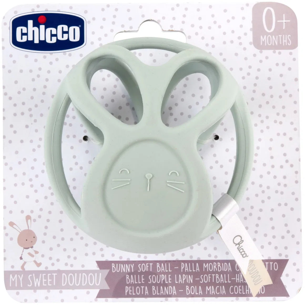 Chicco - Bunny Soft Ball - Grey