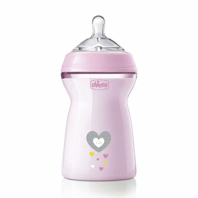 Chicco B- 330mL FEEDING BOTTLE NF PP 6m+ GIRL  [80837]