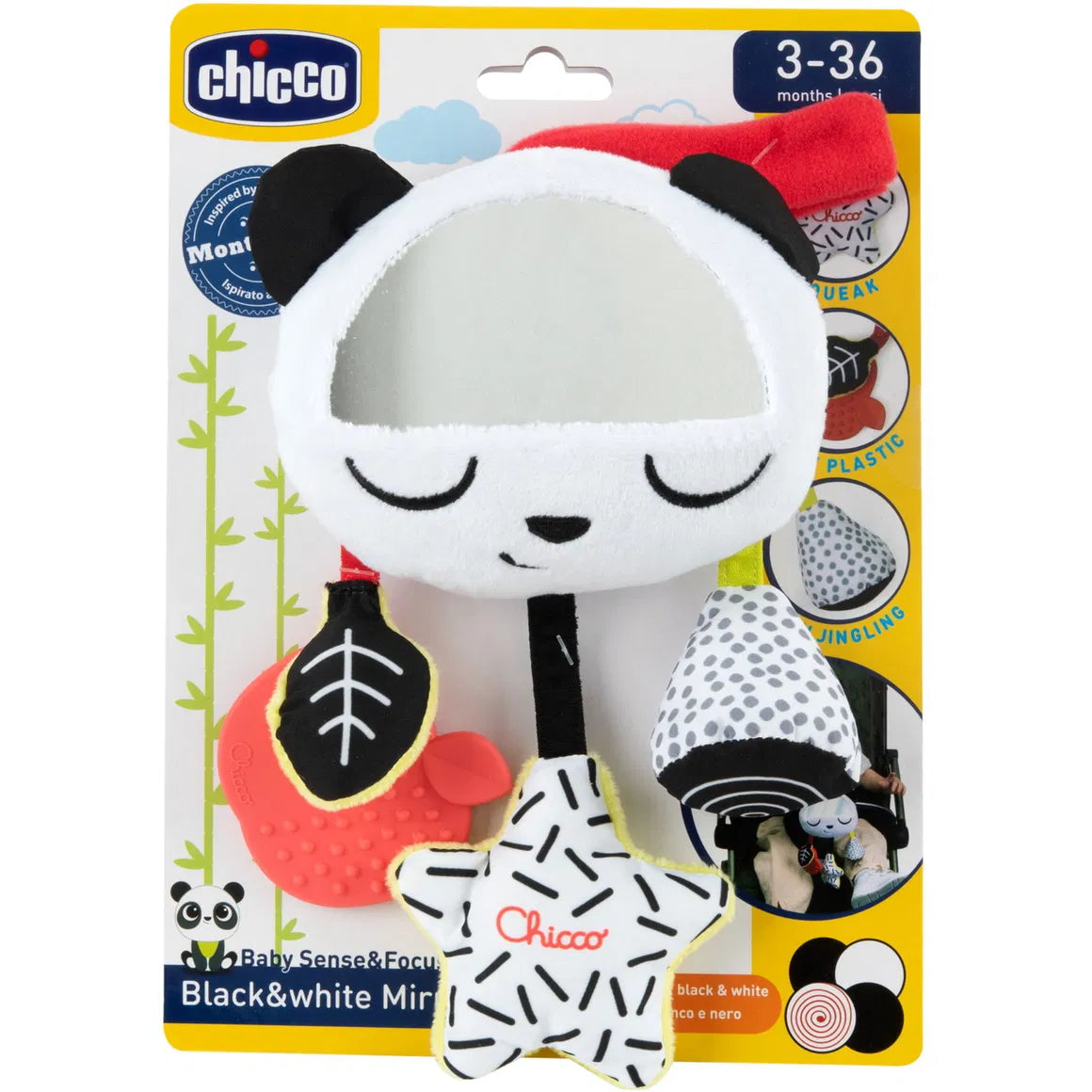Chicco - Black And White Mirror -
