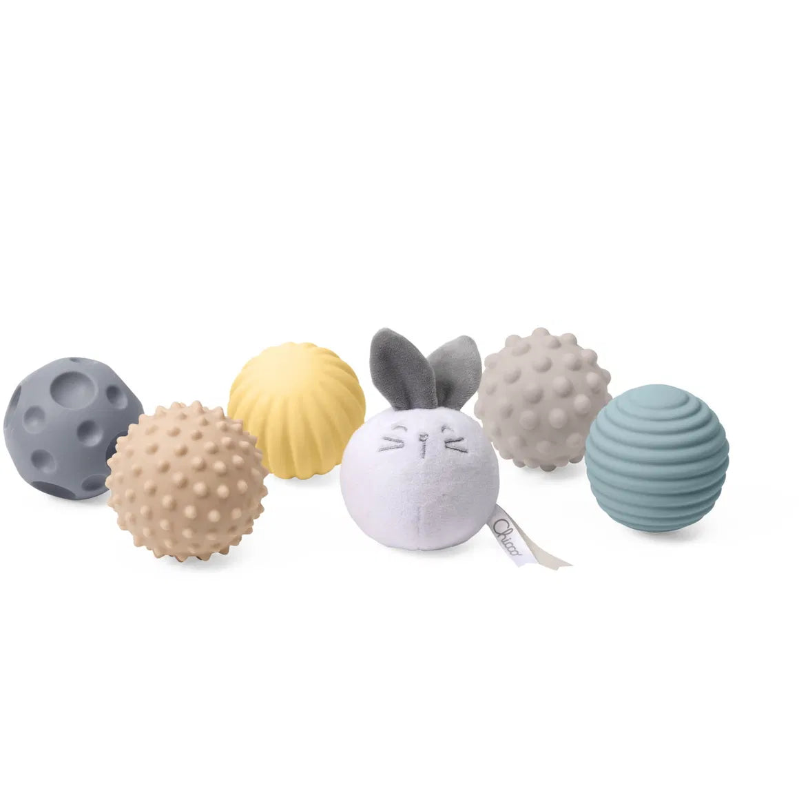 Chicco - Bunny Sensory Balls - White & Grey