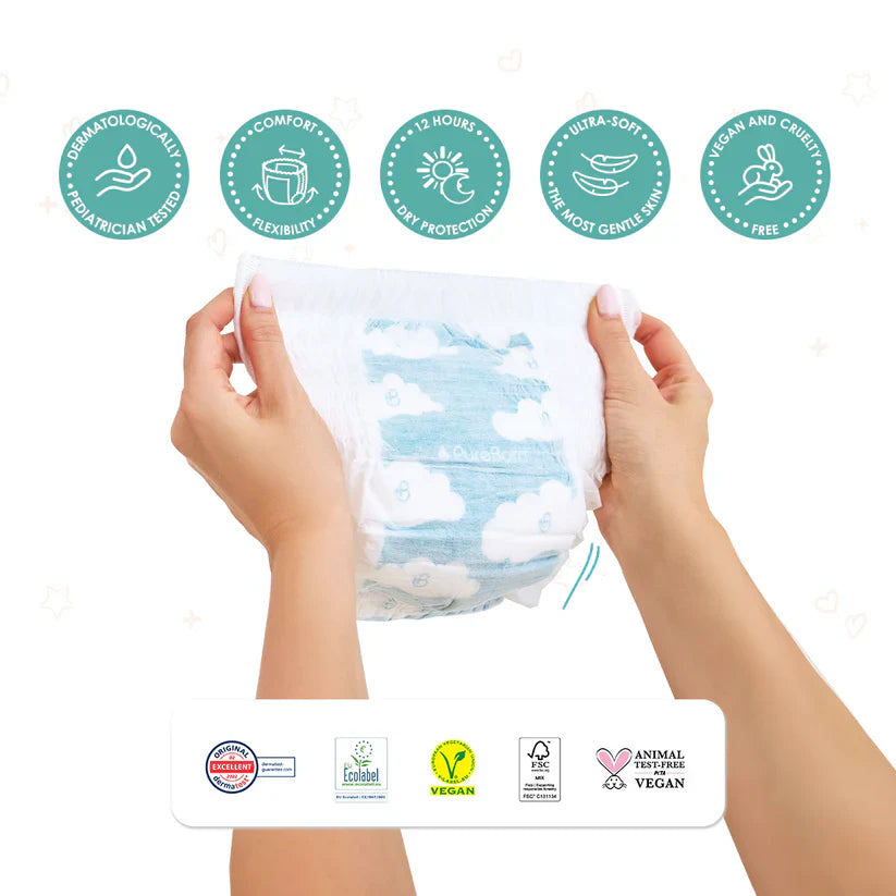 Pureborn - Organic Bamboo Diapers - Size 6