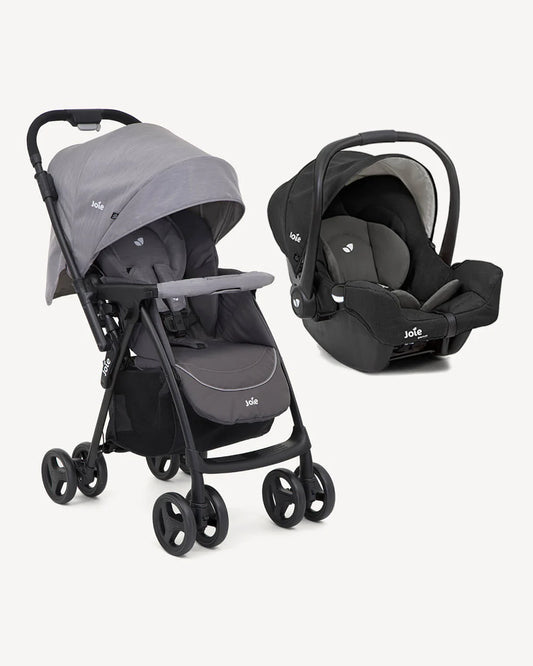 Joie - Mirus Stroller Travel System - Gemm Car Seat - Dark Pewter