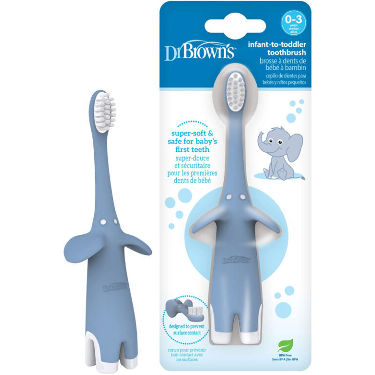 DrBrown's - Infant Toodler Toothbrush - (0-3years) - Blue