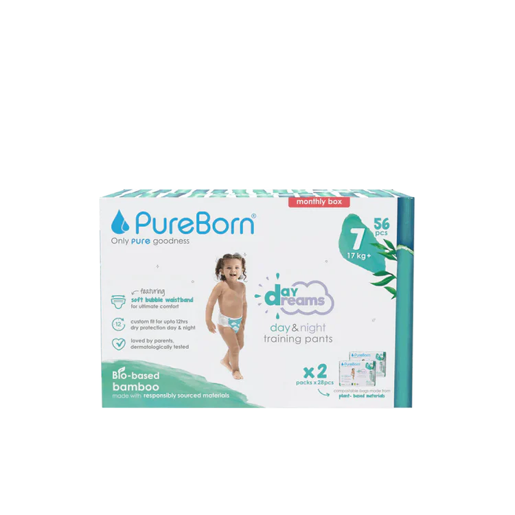 Pureborn - Organic Bamboo Diapers - Size 7