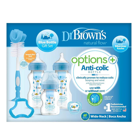 DrBrown's - Wide Neck Op + - Anticolic Gift Set - Blue