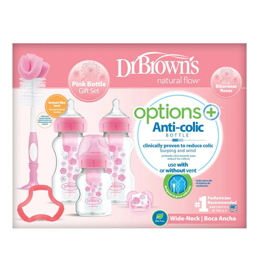 DrBrown's - Wide Neck Op+ - Anticolic Gift Set - Pink