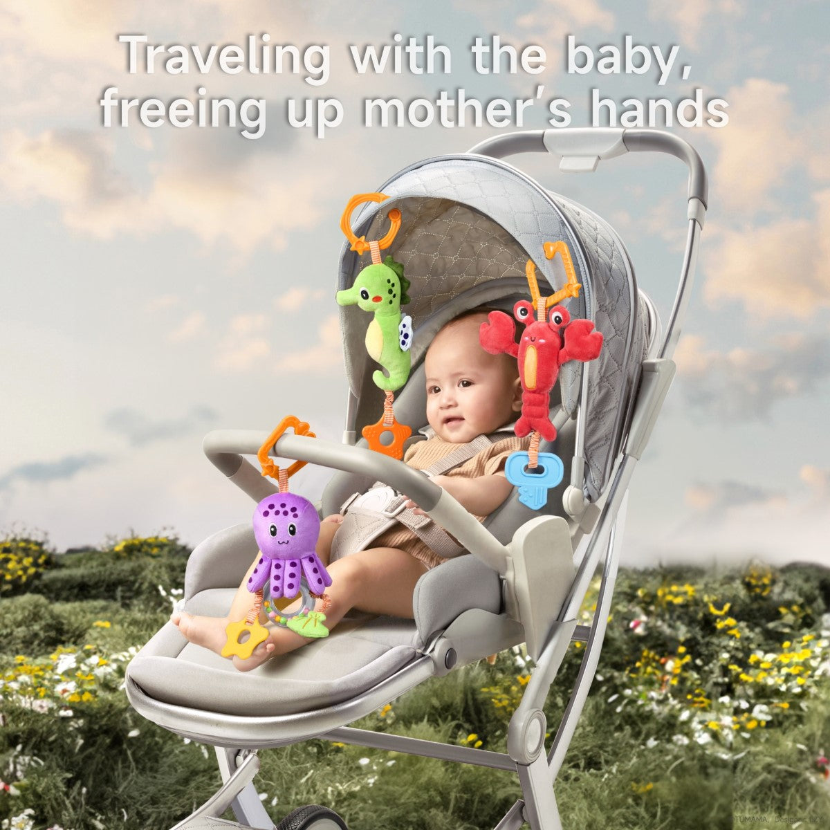 Tumama Kids - Marine Soft Hanging Rattle