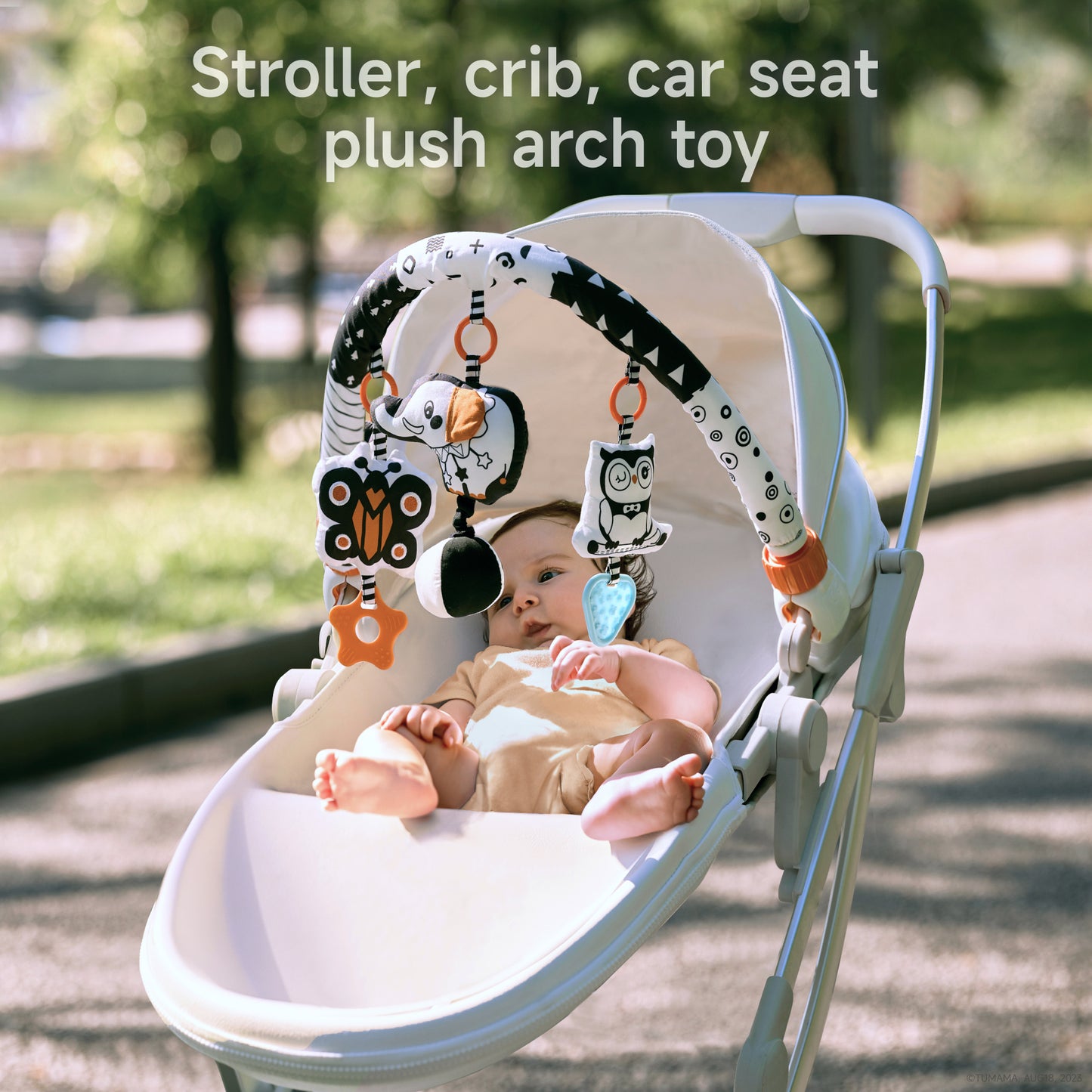 Tumama Kids - Visual Stimulation Rattle - Black And White