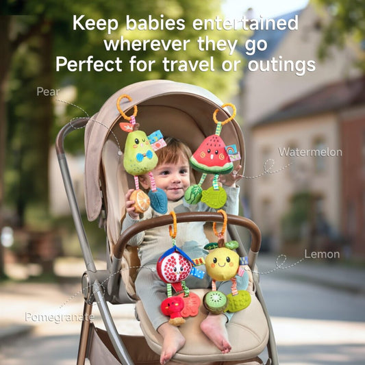 Tumama Kids - Fruit Hanging Rattle Set - With Clips