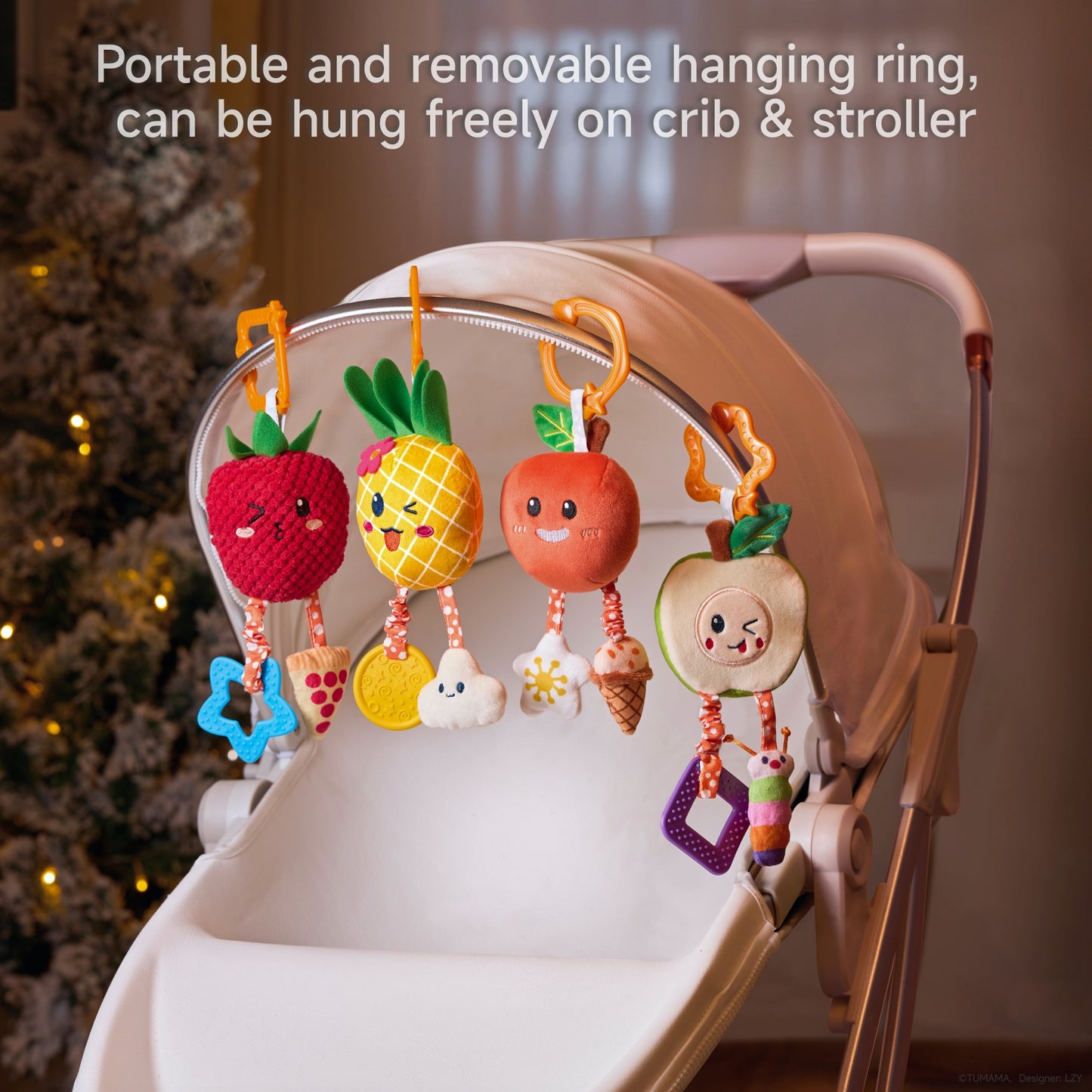 Tumama Kids - Fun Soft Fruit - Hanging Rattle
