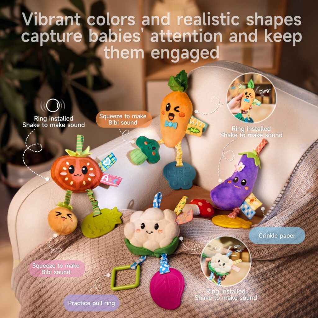 Tumama Kids - Vegetables Hanging Rattle - Set