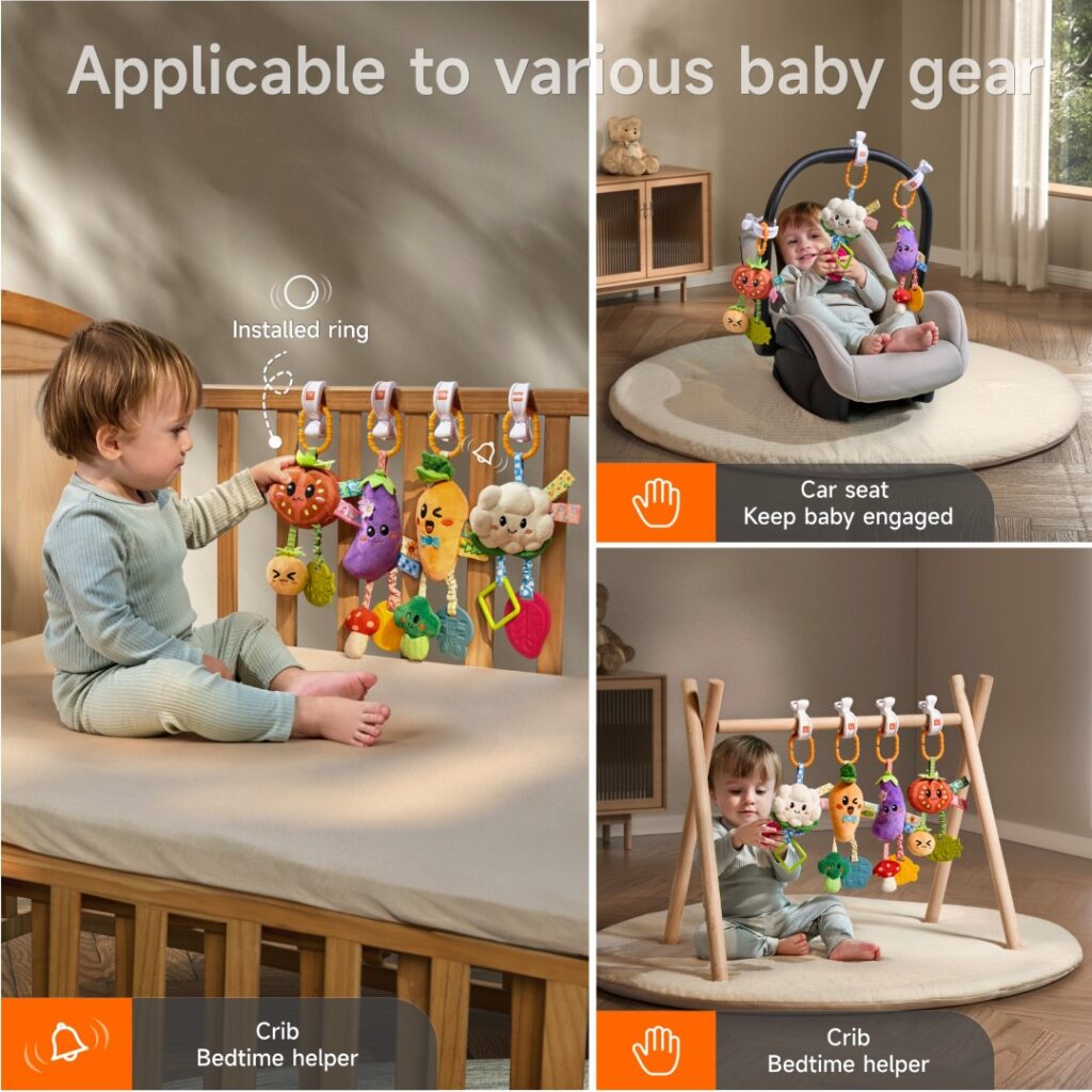 Tumama Kids - Vegetables Hanging Rattle - Set