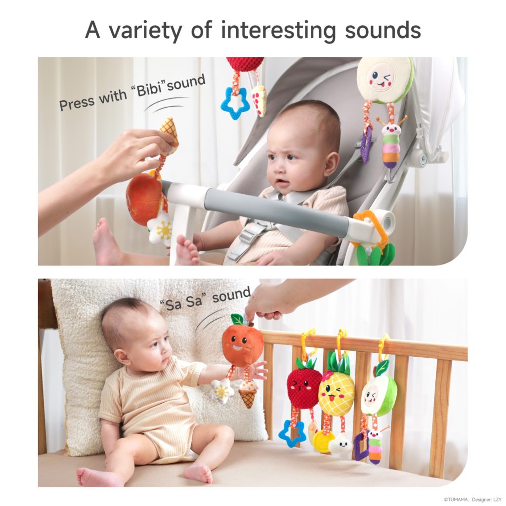 Tumama Kids - Fun Soft Fruit - Hanging Rattle