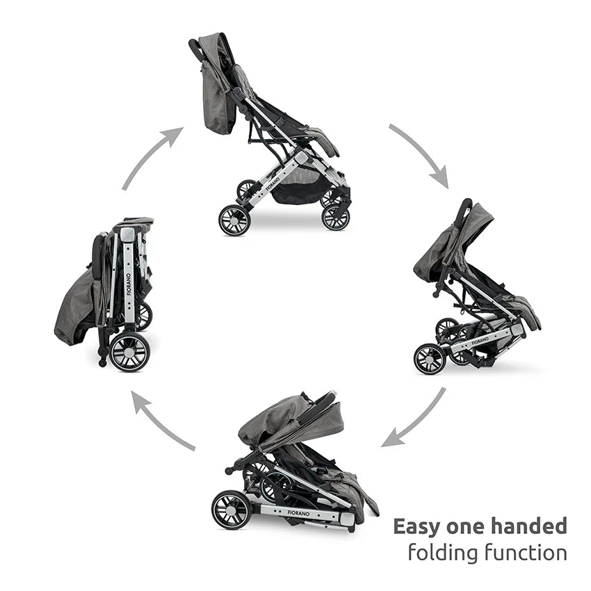 Lorelli - Fiorano Baby Stroller - Black