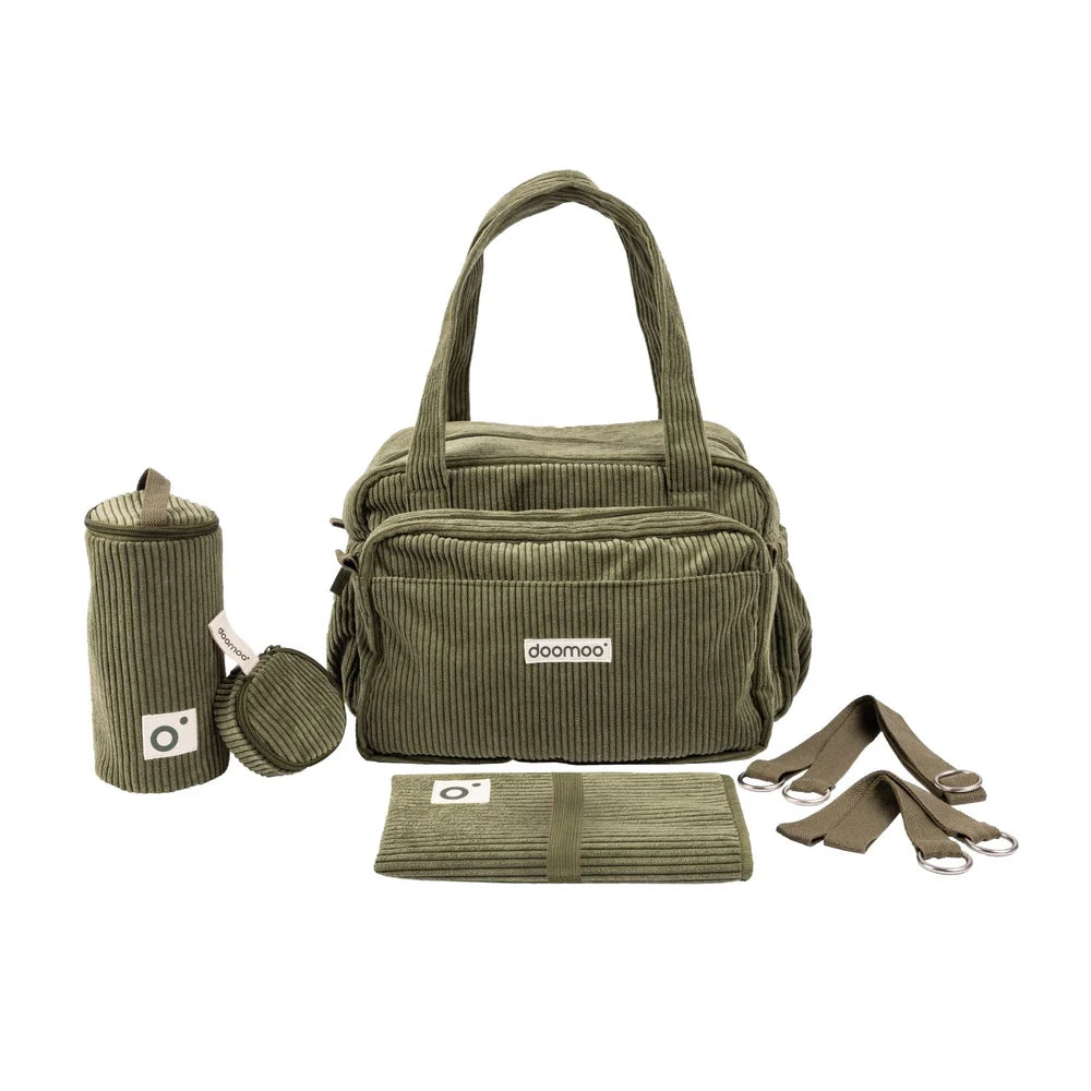 Doomoo - Fluffy Diapering Bag - Corduory Kaki - NEW!!