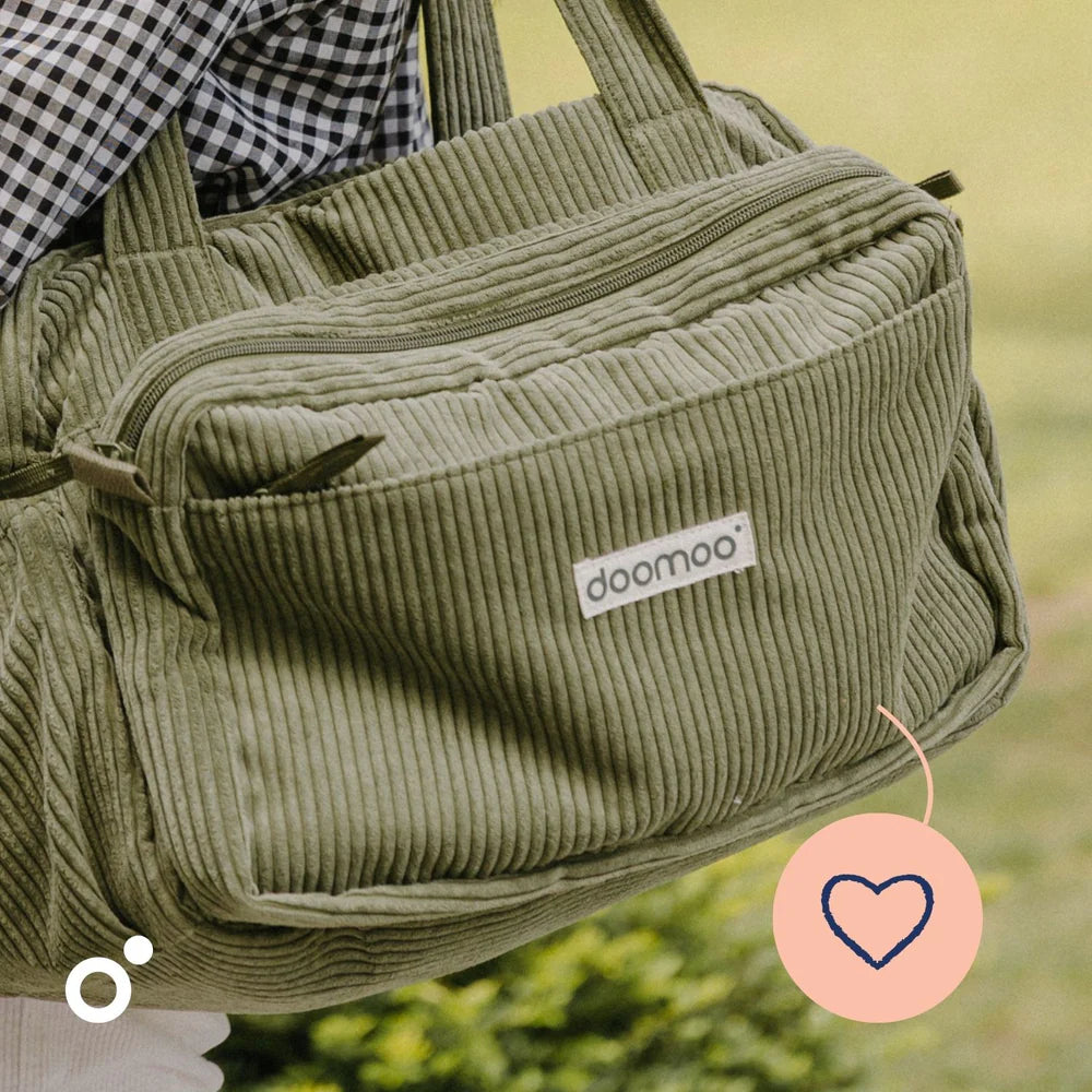 Doomoo - Fluffy Diapering Bag - Corduory Kaki - NEW!!