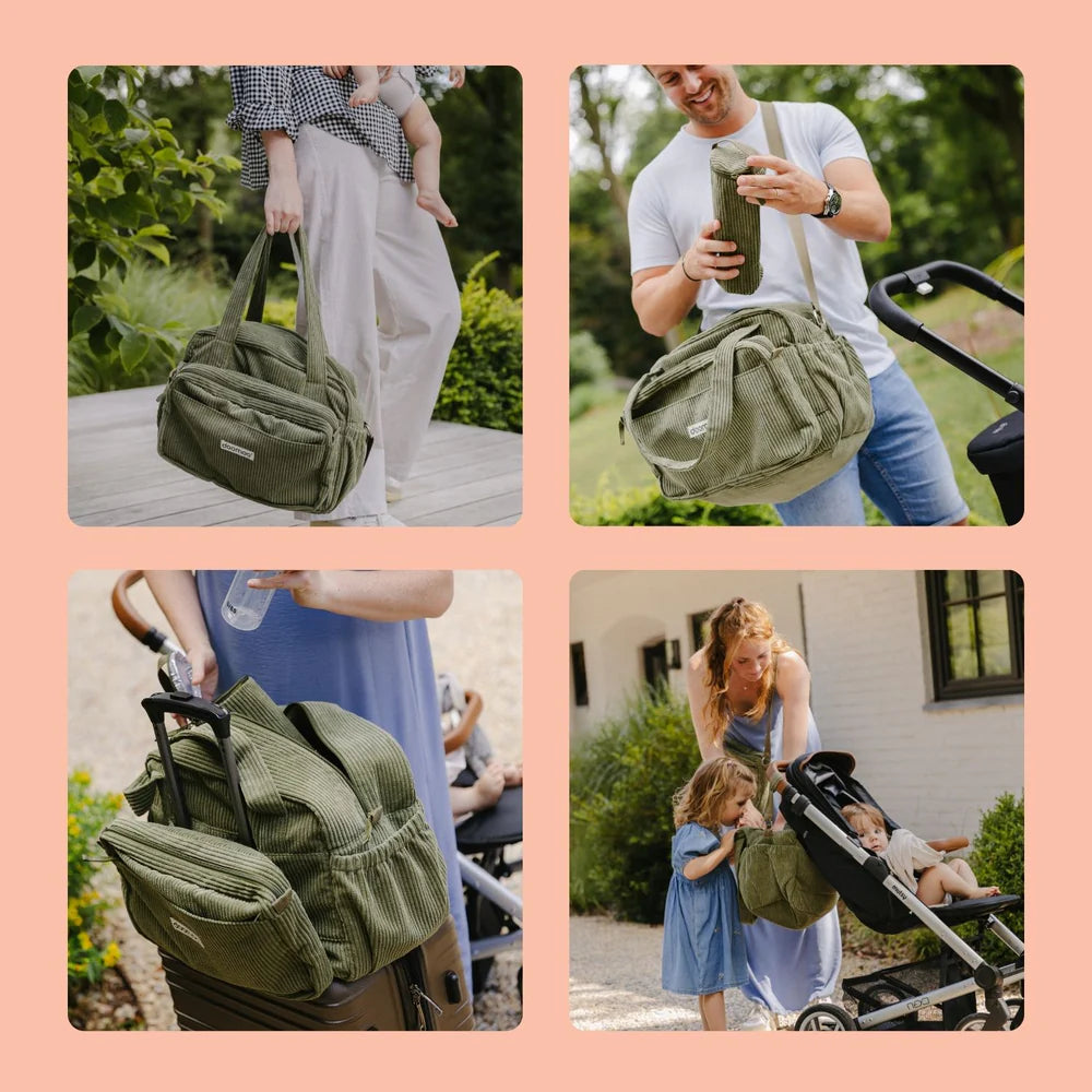 Doomoo - Fluffy Diapering Bag - Corduory Kaki - NEW!!