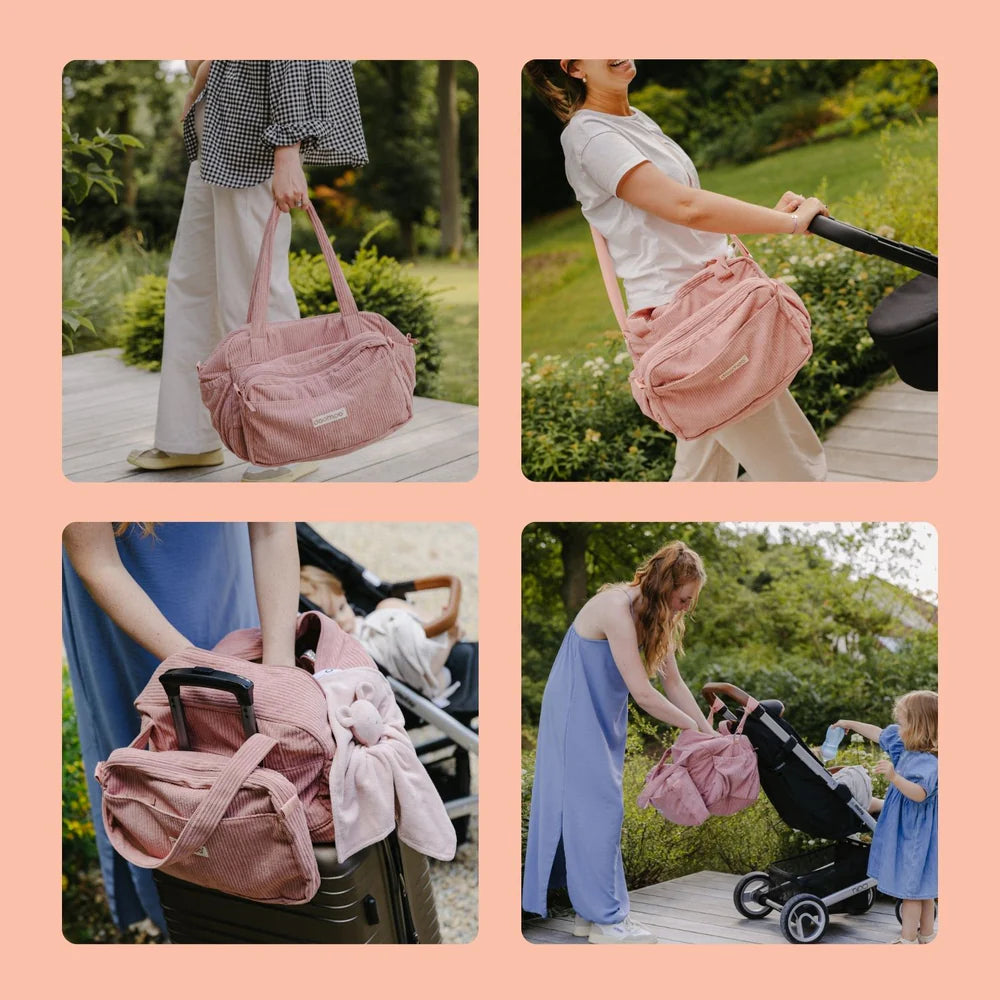 Doomoo - Fluffy Diaper Bag - Corduroy Pink - NEW!!