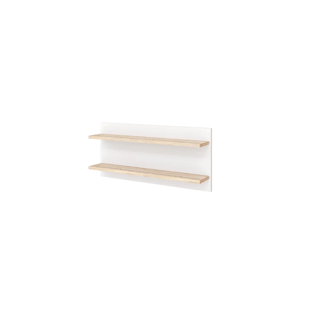Faktum - Flip Nursery Wall Shelf - 2-Tier Baby Room Storage Shelf - White&Oak