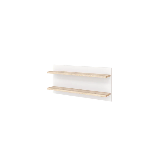 Faktum - Flip Nursery Wall Shelf - 2-Tier Baby Room Storage Shelf - White&Oak