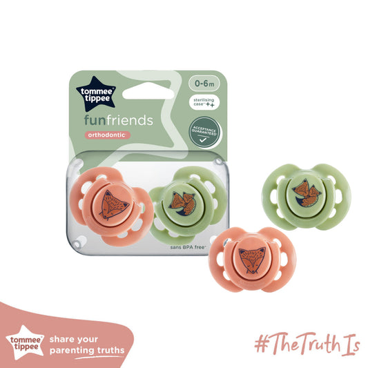(TOMMEE TIPPEE)2 STYLE SOOTHERS 0-6M