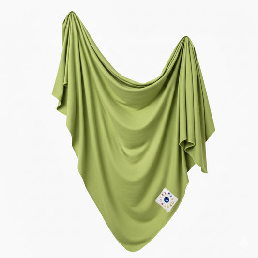 MyHokeyPokey swaddling blanket Grass Green