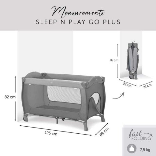 Hauck Sleep N Play GO Plus - Grey