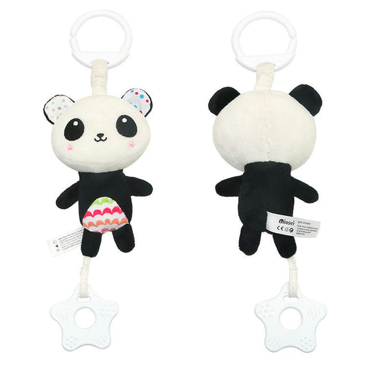 Tumama Kids - Plush Musical Teething - Hanging Rattle - Panda