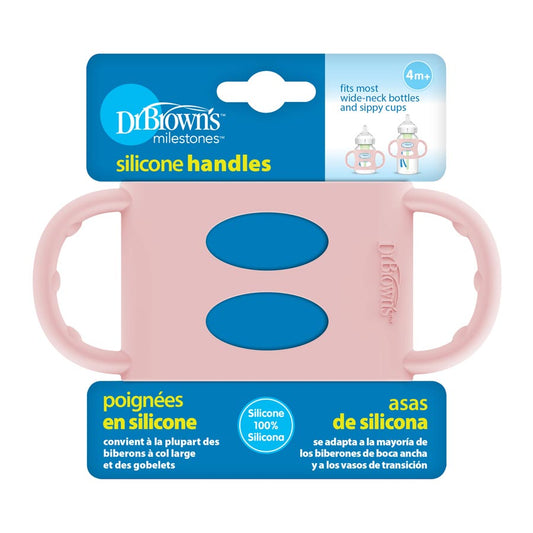 Wide-Neck Silicone Handles , Pink